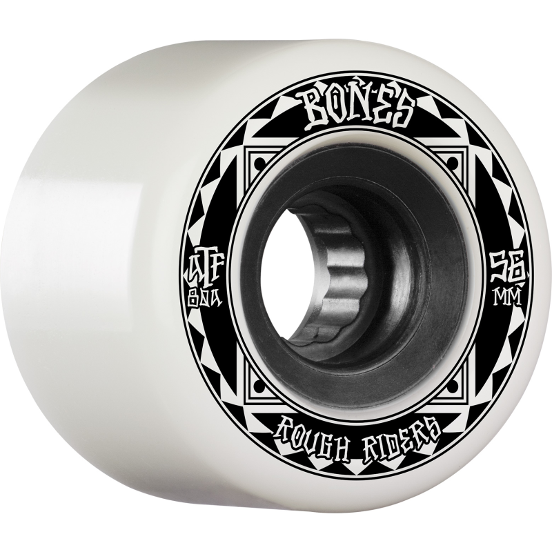 BONES WHEELS ATF - ROUGHRIDERS WHITE